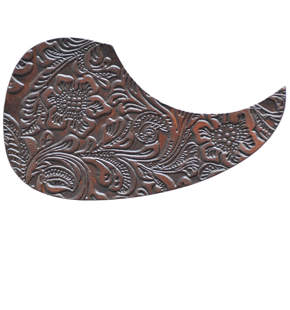 Pickguard-A Floral Marrón